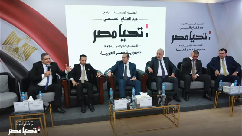 حملة المرشح المحتمل عبدالفتاح السيسي تستقبل وفدًا من المهن التمثيلية