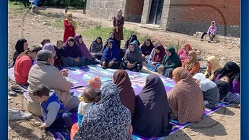 القبطية الإنجيلية تحتفل مع المرأة الريفية باليوم العالمي للمرأة