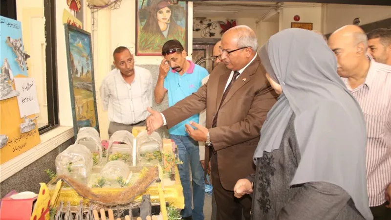 أفتتاح معرض الوسائل التعليمية ببنى سويف