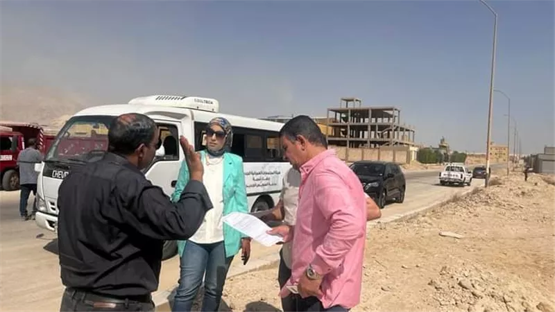 جهاز مدينة السويس الجديدة يستعيد عددمن أراضي عتاقة من المتعديين