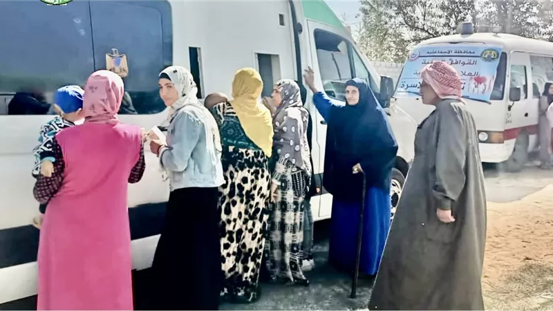 العلاج والادوية مجاناً لاهالي البعالوة بقافلة طبية بالتل الكبير