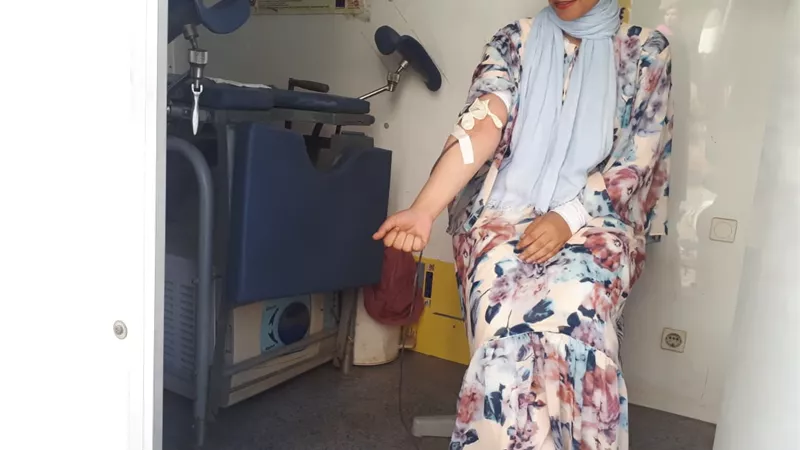 تبرع طلبة جامعة الزقازيق بالدم للأشقاء في فلسطين
