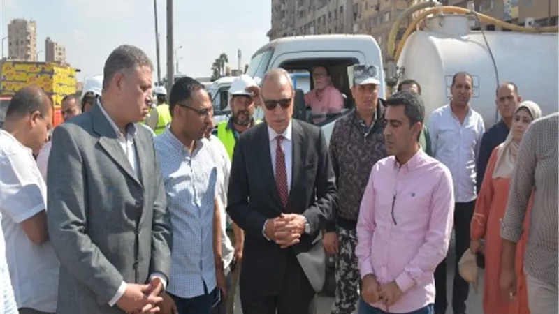 محافظ القليوبية يشهد مناورة شركة مياه الشرب والصرف الصحي بشبرا
