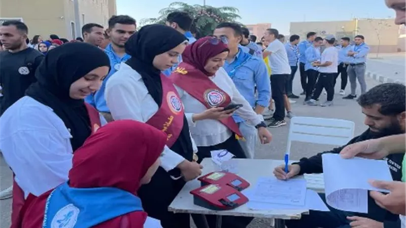 انطلاق حملة للتبرع بالدم لدعم الأشقاء في فلسطين بجامعة بنها