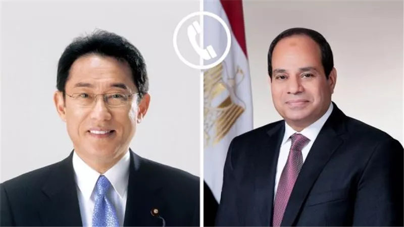 السيسى لرئيس وزراء اليابان: مصر تواصل مساعيها لتبنى التهدئة بغزة
