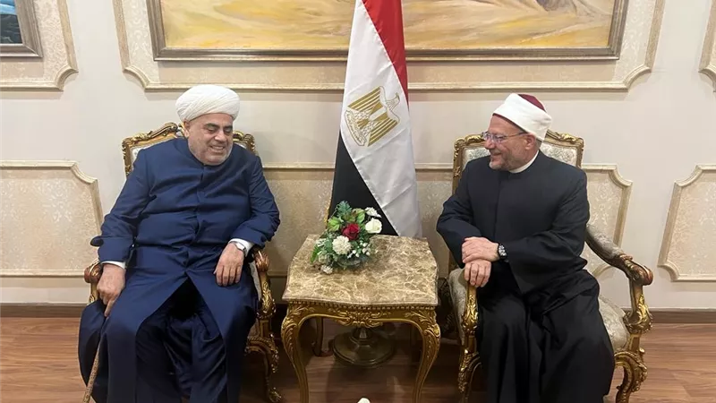 المفتي يستقبل شيخ الإسلام في أذربيجان للمشاركة بمؤتمر الإفتاء