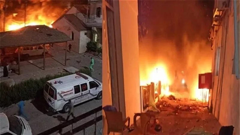 لقطات حية لمصابي مستشفى المعمداني في غزة جراء القصف الإسرائيلي