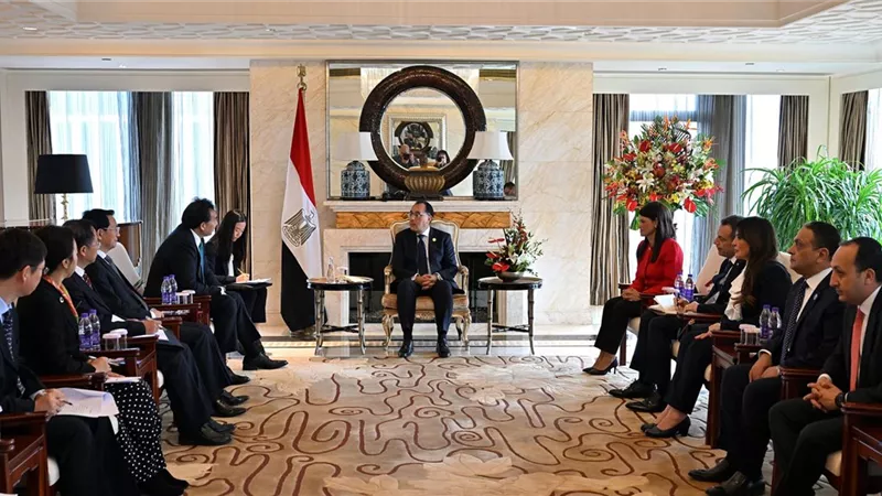 رئيس الوزراء يلتقي رئيس الوكالة الصينية للتعاون الإنمائي الدولي