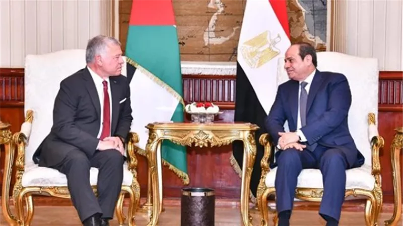 قمة مصرية أردنية اليوم بين الرئيس السيسى والملك عبد الله