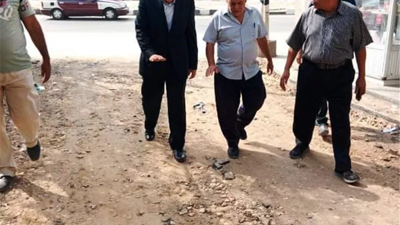 محافظ الشرقيةيتفقد أعمال تركيب بلاط الإنترلوك بلكوظ وقسم حسن صالح