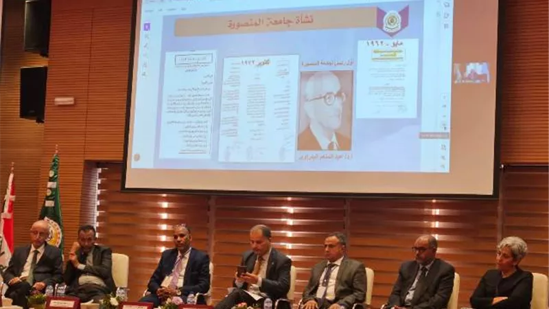 رئيس جامعة المنصورة يشارك فى ملتقى الآلكسو الأول لتوأمة الجامعات
