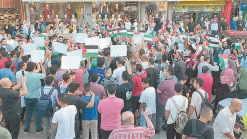 تضامناً مع فلسطين.. تريند في العين