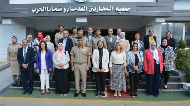 جمعية المحاربين القدماءوضحايا الحرب تستقبل وفدين القاهرة وعين شمس