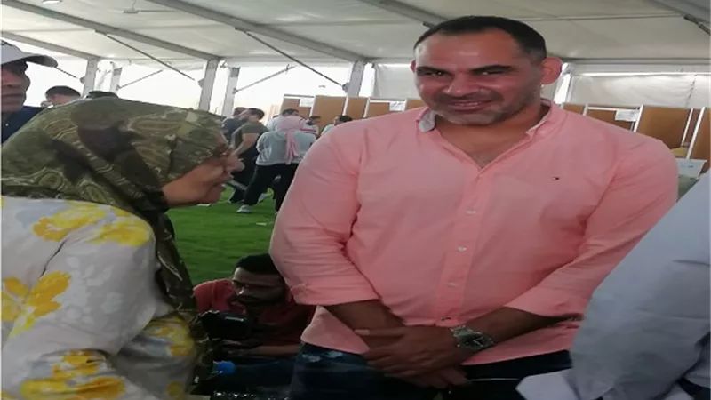 احمد عيد يدلى بصوته فى انتخابات الزمالك