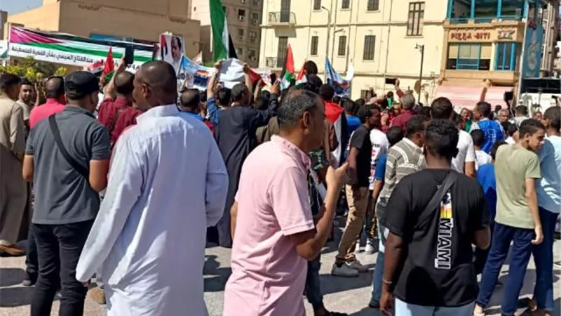 أهالى أسوان ينتفضون من أجل غزة