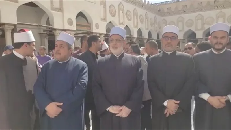 قيادات الأزهر تشارك في وقفة احتجاجية ضد انتهاكات إسرائيل