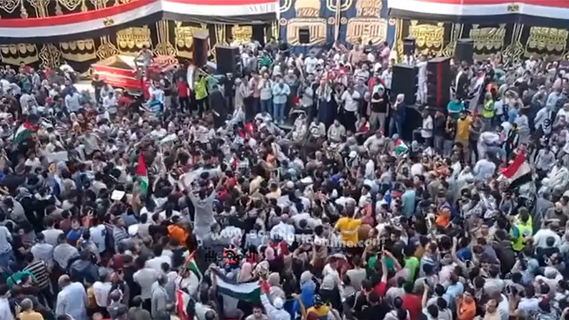 هتافات مدوية بشبين الكوم للرئيس السيسي و التضامن مع فلسطين