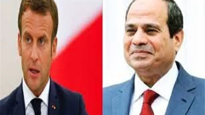 الرئيس الفرنسى يشيد بجهود مصر فى احتواء الأزمة بقطاع غزة