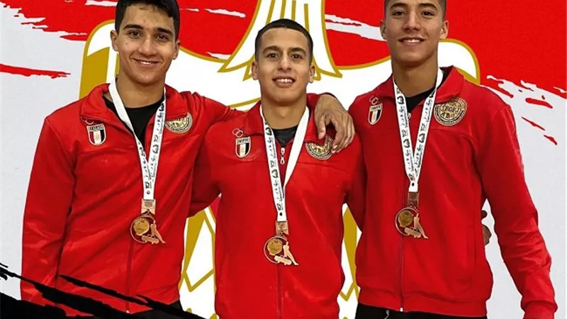 منتخب مصر للجمباز الفنى ناشئين يفوز ببرونزية بطولة البحر المتوسط
