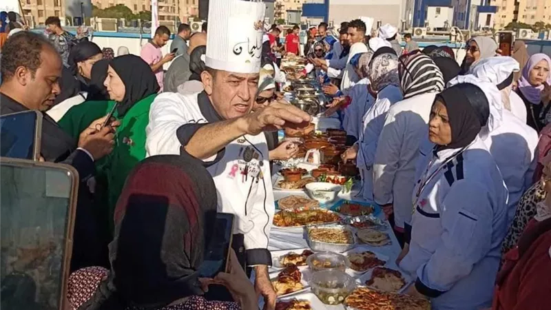 أطباق مميزة بمعرض ,أكلات التراث المصري فى مستشفى بهيه بالشيخ زايد