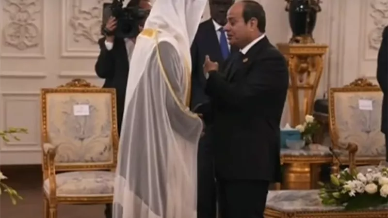 الرئيس السيسي يستقبل القادة والزعماء المشاركين في قمة القاهرة للسلام