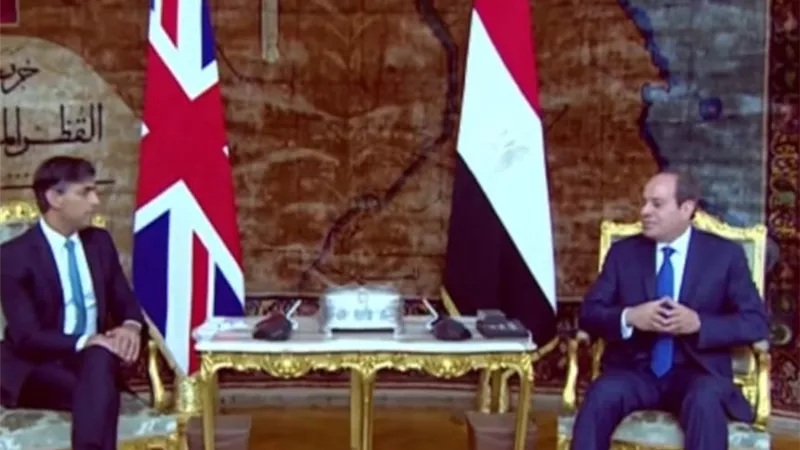 الرئيس السيسي لسوناك: نحتاج في تلك المرحلة لاحتواء تطورات لا يمكن السيطرة عليها