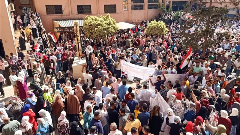 مظاهرات حاشدة في الشرقية للتنديد بالعدوان الإسرائيلي على غزة.صور