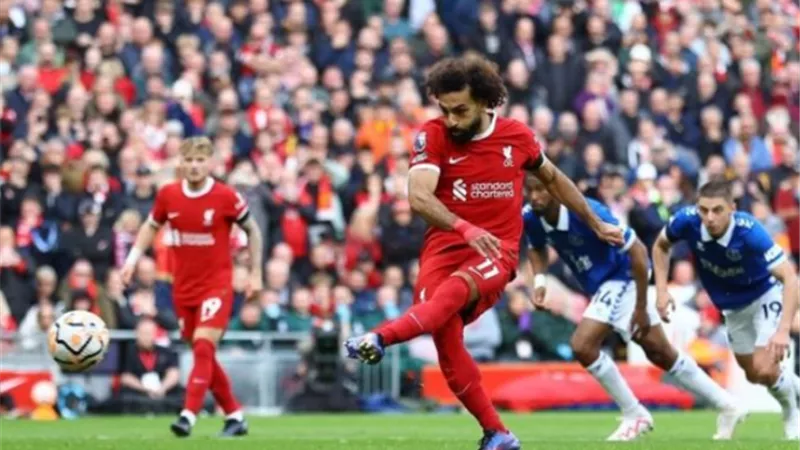 شاهد اهداف محمد صلاح فى مباراة ايفرتون بالدورى الانجليزى