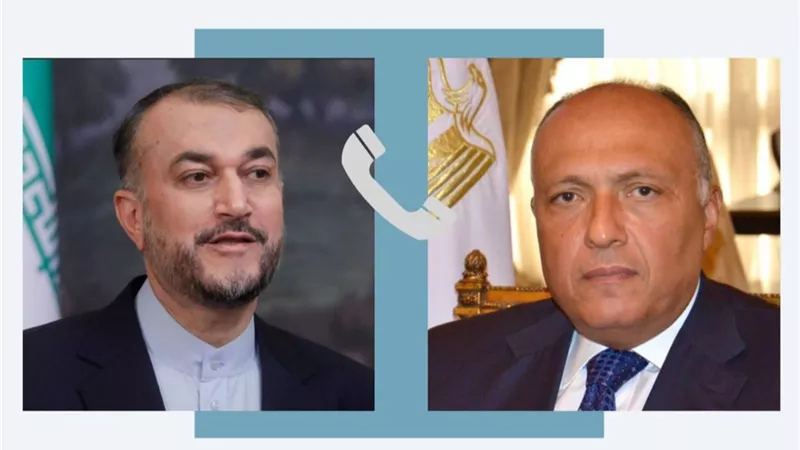 وزير الخارجية يبحث مع نظيره الإيراني الأوضاع الميدانية والإنسانية المتردية في قطاع غزة