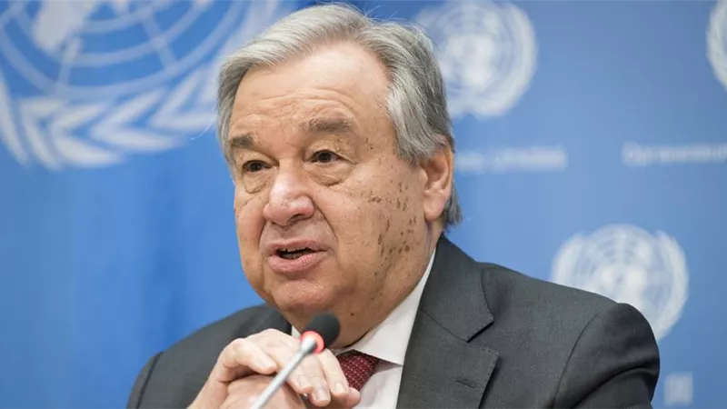 الأمين العام للأمم المتحدة يدعو إلى وقف إطلاق نار فورا في غزة