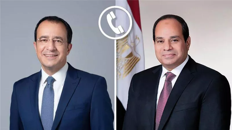 الرئيس يستعرض مع نظيره القبرصي نتائج اتصالات مصر من أجل وقف إطلاق النار