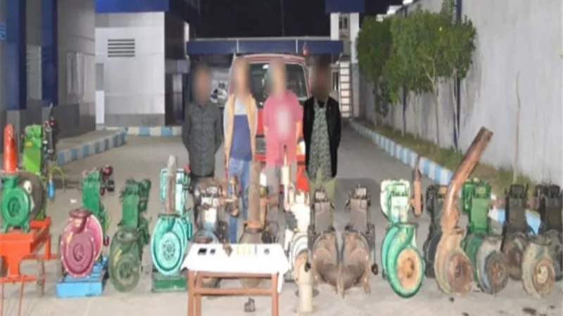 سقوط تشكيل عصابى تخصص فى سرقة ماكينات الرى بالبحيرة