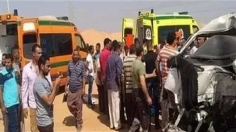 13 مصابا فى حادث مروع على طريق الإسكندرية الصحراوي