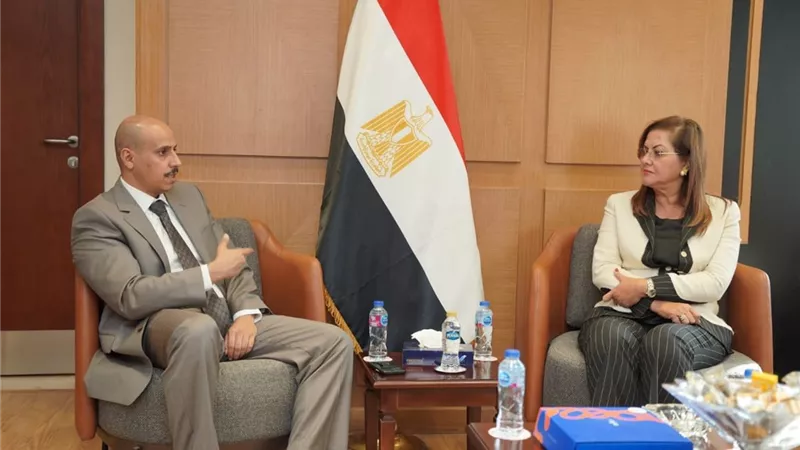 هالة السعيد تبحث التعاون مع مدير معهد العربي للتخطيط بالكويت