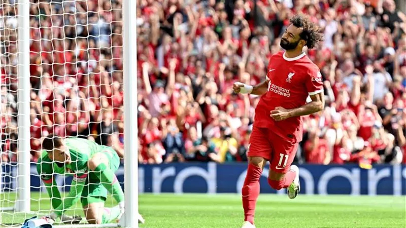 محمد صلاح يتصدر تشكيل هدافى الدوريات الخمس الكبري .. صورة
