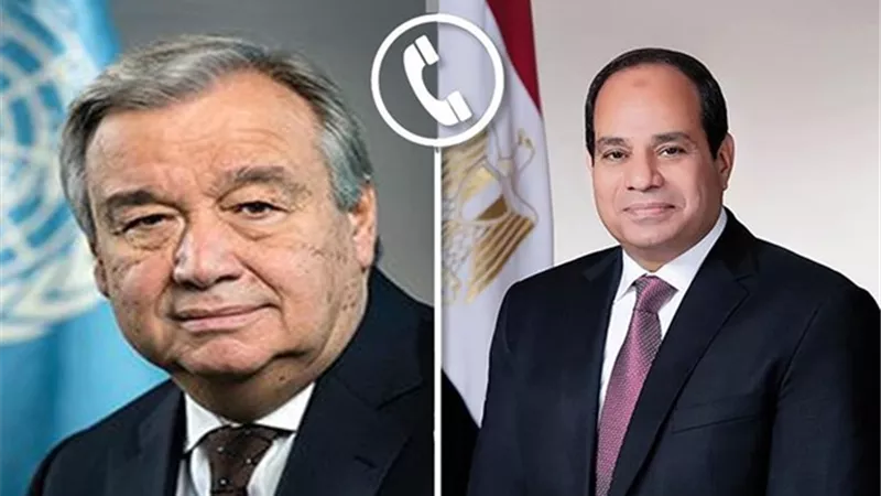السيسي يعرب عن تقدير مصر للمواقف المتوازنة لسكرتير عام الأمم المتحدة