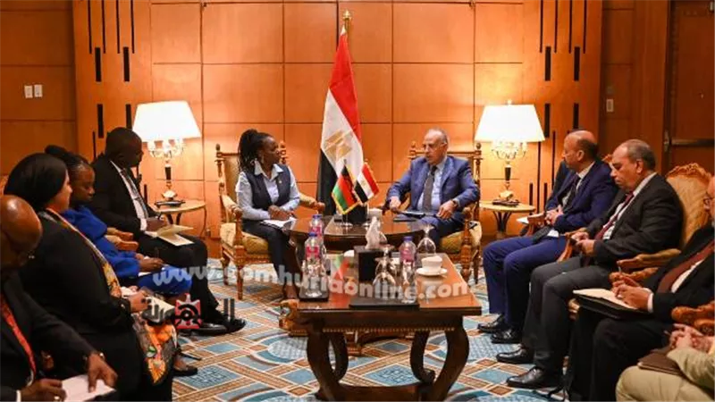 الدكتور هانى سويلم يلتقى نائبة وزير الرى بدولة مالاوى
