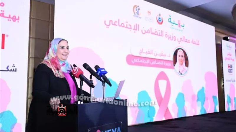 القباج: التضامن ستدعم محاربات السرطان وتتحمل مصاريف مدارس أبنائهن