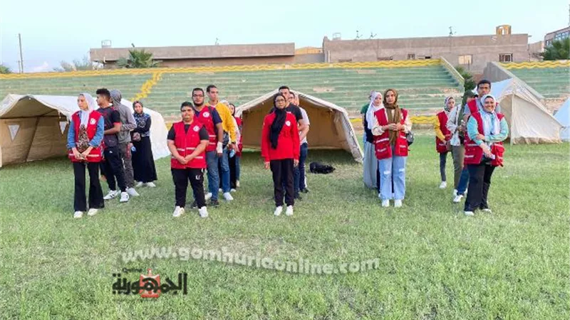 الهلال الأحمر المصري بالسويس يشارك بتدريب صقر 116