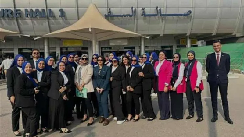 جولة تثقيفية لطلبة المعهد العالى للسياحة والفنادق بمطار القاهرة