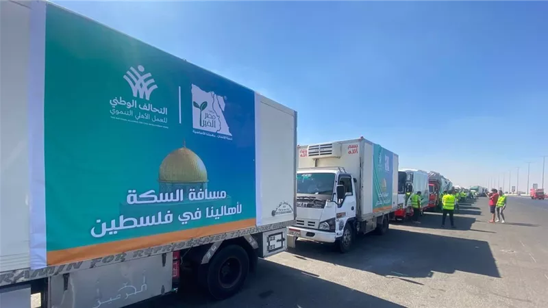 الصحف الغربية تبرز الجهود المصرية لادخال المساعدات إلى قطاع غزة