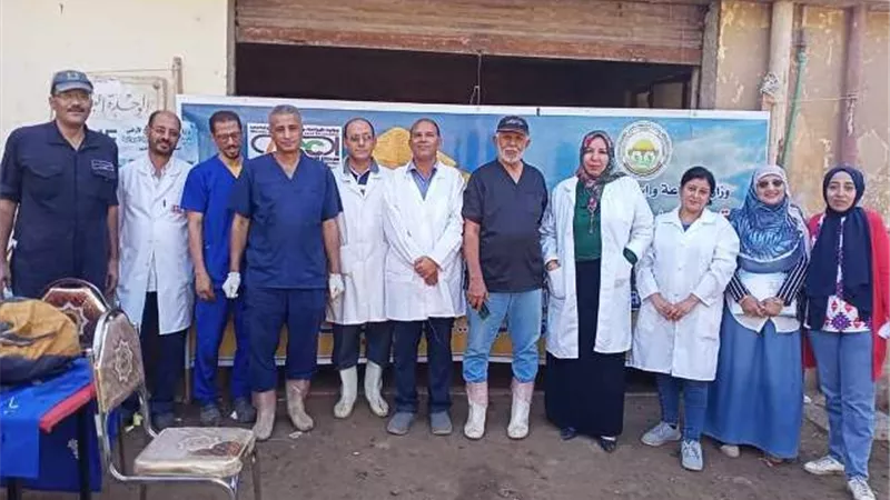 بيطري المنيا.. تنفيذ قافلة بيطرية إرشادية علاجية ببني سويف