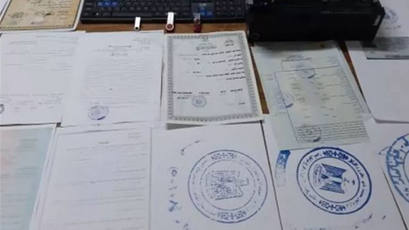 ضبط كيان تعليمى وهمى يمنح شهادات جامعية مضروبة للدارسين بالغربية