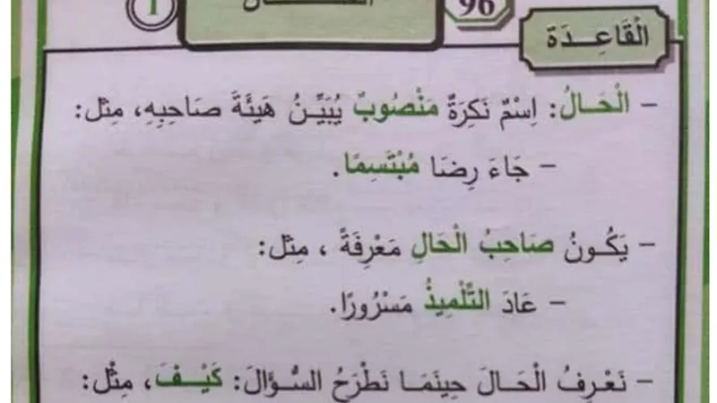 أفضل مذكرة في النحو للصف الثالث الإعدادي