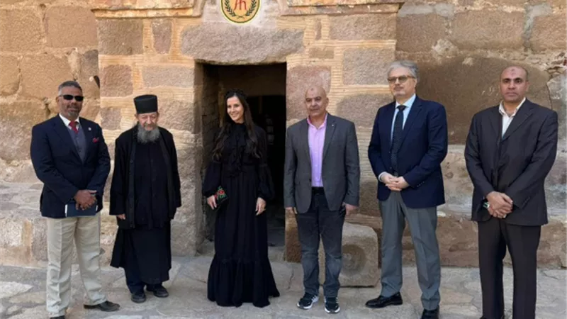 تمارا فوتشيتش تزور دير سانت كاترين اليوم
