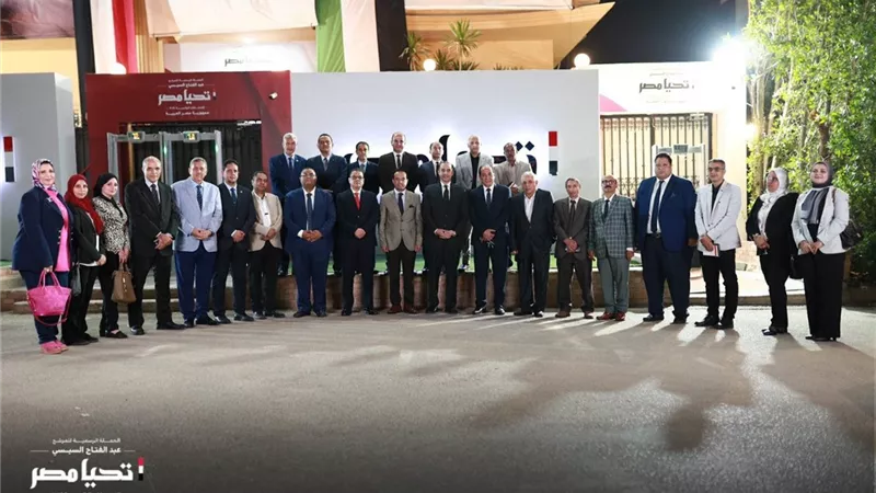 حملة المرشح الرئاسي عبد الفتاح السيسي تستقبل وفدًا من نقابة المهن العلمية