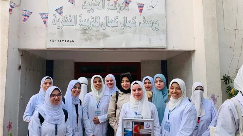 قافلة توعوية لطالبات كلية التمريض جامعة الأزهر بالقاهرة