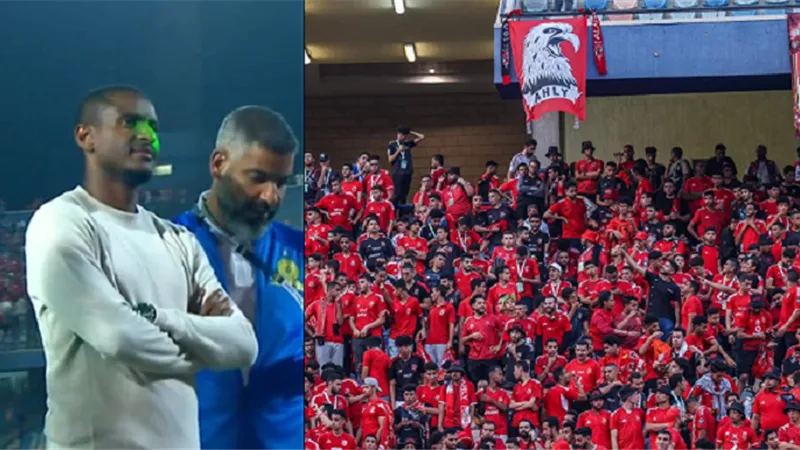 جماهير الأهلي توجه رسالة خاصة لمدرب صن داونز قبل انطلاق المباراة