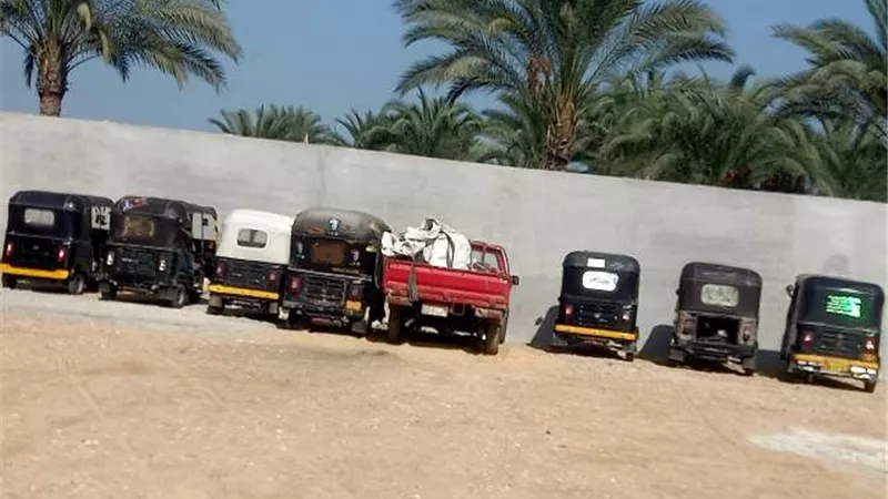 خلف الله: جهاز دمياط الجديدة يضرب بيد من حديد بمصادرة 9 تكاتك صور