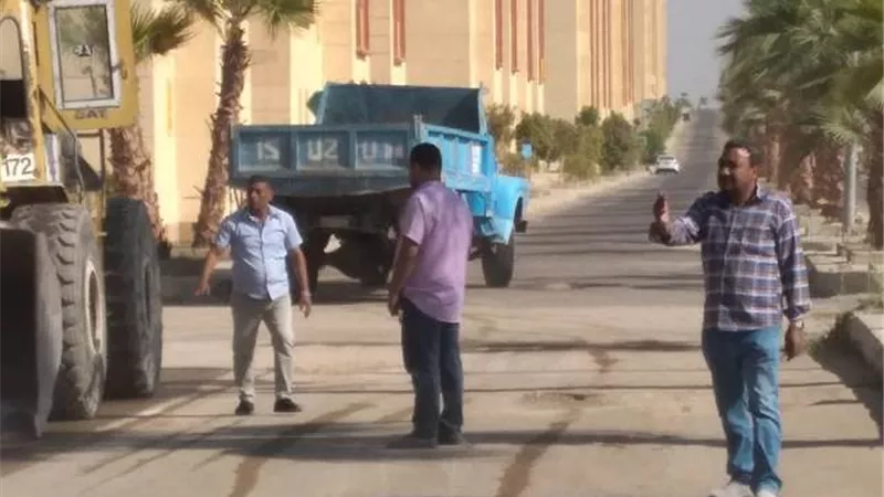 حملات مكثفة بطيبة الجديدة فى النظافة والزراعة والإنارة والتجميل